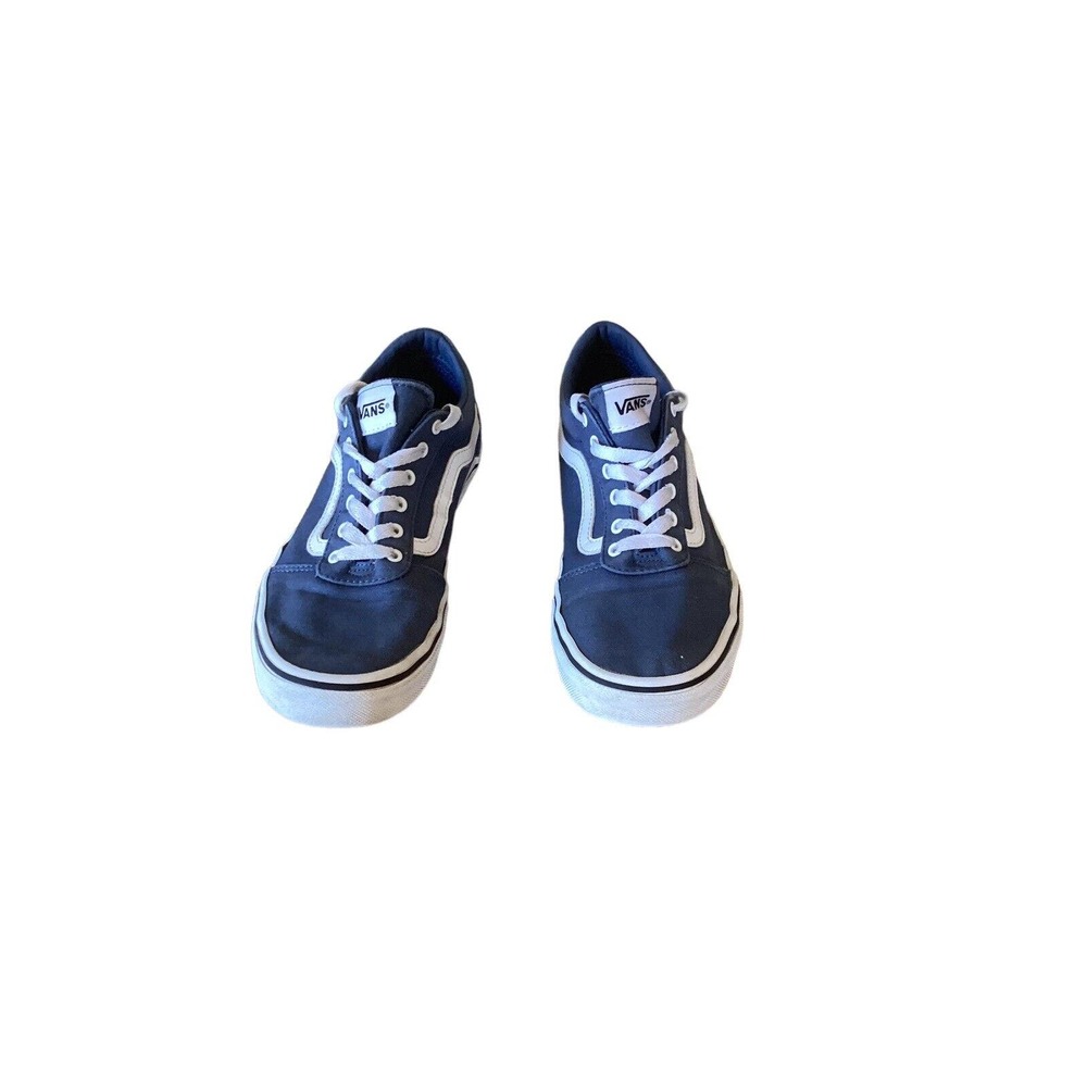 Vans 500714 Old Skool Blue Canvas Skate Sneakers Missy Youth 5.5 Y - Picture 8 of 9